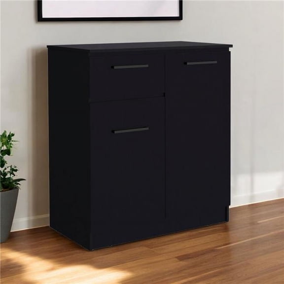 HomeRoots 544057 36 in. Black Drawer Combo Dresser
