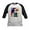 Black/White, variant on CafePress - Fur Baby Ladies Kids Baseball T Shirt - Kids Cotton Baseball Jersey, 3/4 Sleeve Shirt
