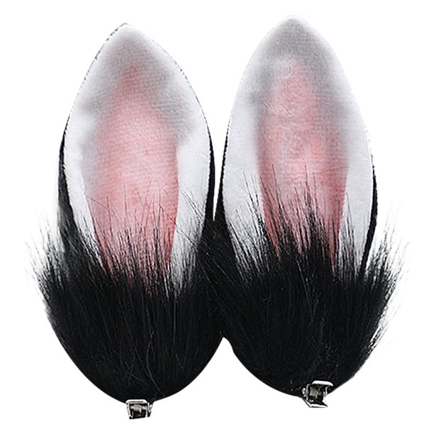 Pinzas para el pelo con orejas de gato, diadema peluda con orejas de zorro para Halloween, decoración para fiesta de Navidad, accesorios bonitos para el cabello MFZFUKR CPB-SSW2348-3