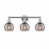 Innovations Lighting - Athens Deco Swirl - 3 Light Bath Vanity In Industrial