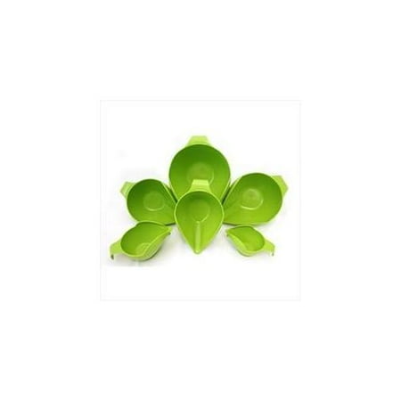 POURfect Spilll Proof Mixing Bowls 1015 - 1-2-4-6-8-12 Cup Bowl Set - Green Apple
