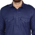 thumbnail image 3 of SKAVIJ Men's Pathani Kurta Pajama Set Indian Ethnic Casual Party Dress Blue XL, 3 of 6
