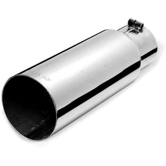 Gibson Exhaust 500640 GIB500640 POLISHED STAINLESS STEEL TIP