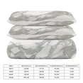 thumbnail image 2 of 3 Pcs Soft Bedding Set, Includes 1 Duvet Cover with Zipper And 2 Pillow,Shams Marble Texture Twin(86"x70"), 2 of 8