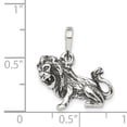 thumbnail image 3 of Sterling Silver Antiqued Leo Zodiac Pendant Charm, 3 of 5