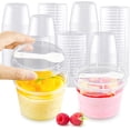 thumbnail image 1 of missunny-25 Pack 8 Oz Plastic Dessert Cups With Lids And Spoons, Round Dessert Containers Suitable for Yogurt, Pudding, Jello, Milkshake, Fruit Cups, Clear Parfait Cups with Lids For All Party, 1 of 5