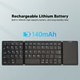 thumbnail image 3 of Foldable  Keyboard With Touchpad, BT 5.1, Long Battery Life, 3 Fold Storage, Suitable For Smartphones, Tablets, Laptops, 3 of 8