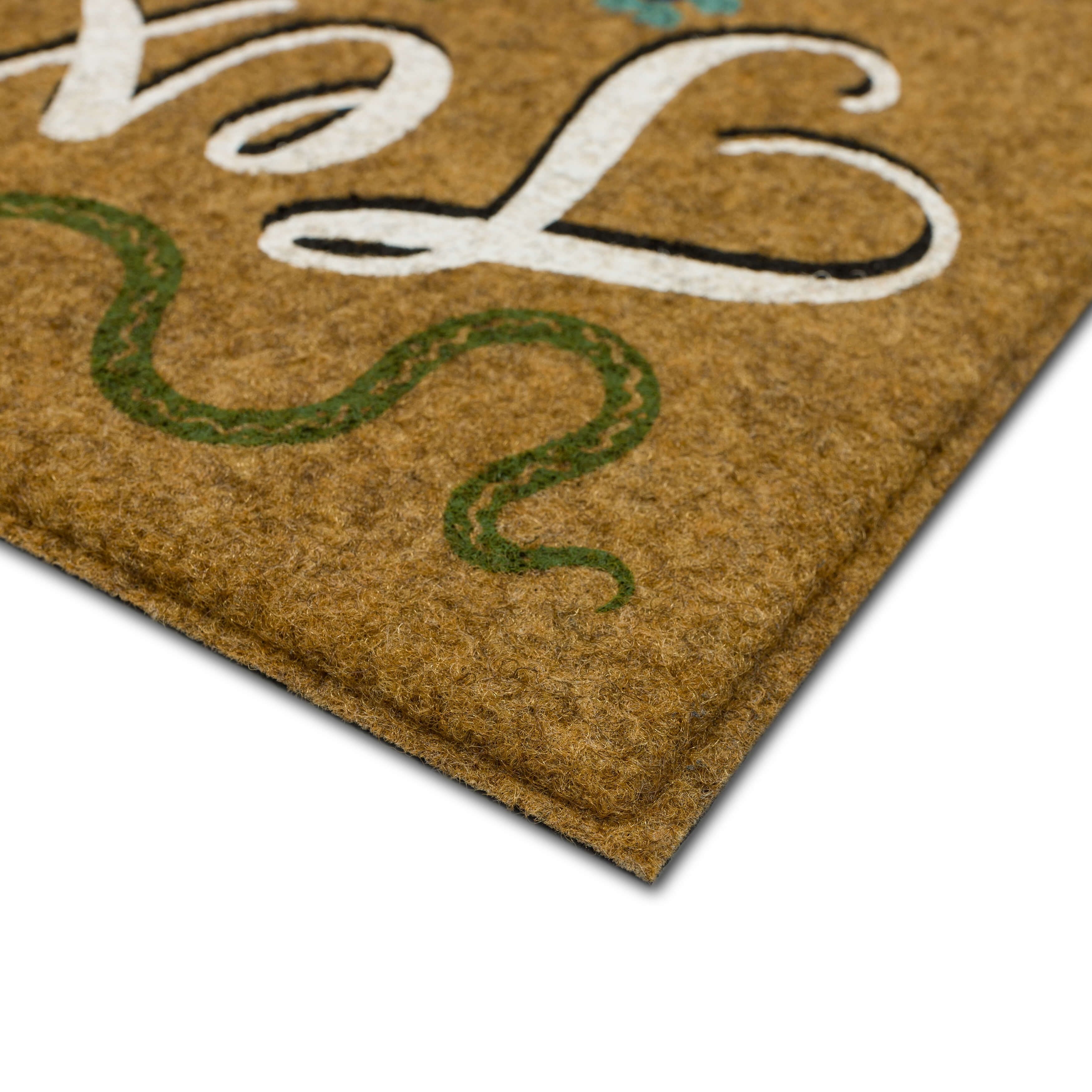 Mohawk Home Texas Indoor/Outdoor All Weather Polyester Rubber Backed Rectangle Doormat, Tan, 18" x 30"