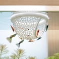 thumbnail image 5 of YUNBAO Floating Betta Hide & Shrimp Cave – All-in-One Aquarium Hammock, Feeder, and Safe Resting Spot for Stress-Free Fish Tanks,  Small Fish Bowl Decoration, White, 5 of 9