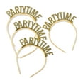 thumbnail image 4 of (2 pack) Gold Glitter Party Time Headband Party Favors, 4 Count, by Way To Celebrate, 4 of 6
