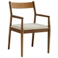 thumbnail image 6 of Modway Solara Fabric Wood Dining ArmchairsSet of 2 in Walnut Heathered Weave Beige, 6 of 10