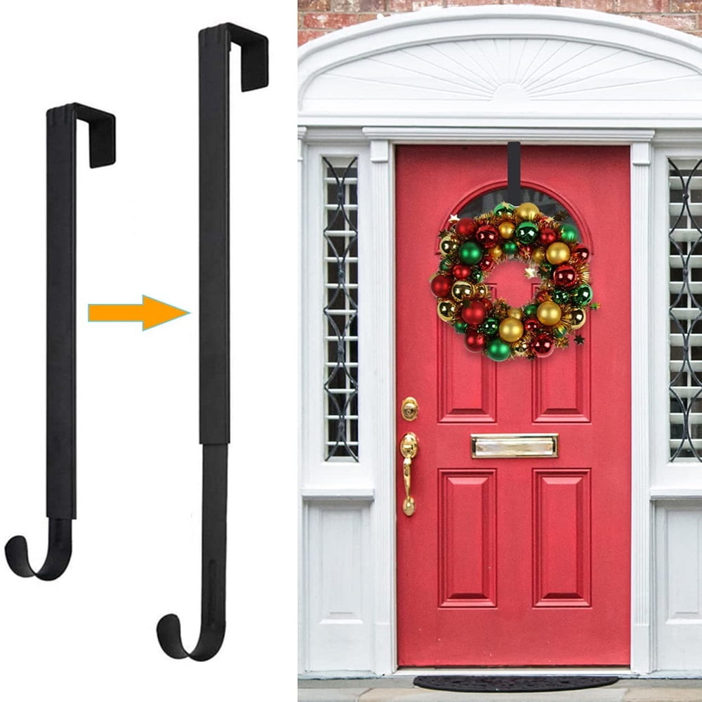 Wreath Hanger,Adjustable Wreath Hanger for Front Door from 14.924",20