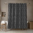 thumbnail image 4 of Creative Products Black Herringbone Pattern 71x74 Shower Curtain, 4 of 7