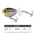thumbnail image 4 of Flotating Popper Fishing Srere Rotating Propeller Cebo Artificial para Lubina (plata), 4 of 6