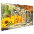 thumbnail image 2 of Trademark Fine Art "Sunflowers and Jars" Canvas Art by Lois Bryan, 2 of 3