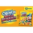 thumbnail image 3 of Cap'n Crunch's Crunch Mega Berries Snack Pouches, 0.52 oz, 12 Count, 3 of 7