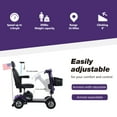 thumbnail image 6 of SYNGAR Mobility Scooters for Seniors with UBS Port & 2 Cup Holders, 4 Wheels Foldable Electric Scooters for Seniors with 300W Motor, 16 Miles Range, Storage Basket, Easy Assembly, Purple, 6 of 11