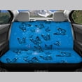 thumbnail image 3 of Psesaysky Blue Butterfly Full Wrap Car Seat Cover for Car Interior Automotive, Comfortable Rear Bench Seat Covers Stretch Car Back Seat Cover Protectors, 3 of 4