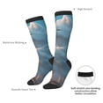 thumbnail image 4 of KLL Cute Cloud Cat Print Cool Socks Men's Women's Crew Socks Funny Crazy Novelty Stockings, 4 of 6