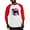 Red/White, variant on CafePress - Giant Schnauzer Patriot Baseball Jersey - Cotton Baseball Jersey, 3/4 Raglan Sleeve Shirt