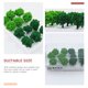 thumbnail image 5 of 1 caja de arbustos estáticos, decoración de plantas verdes artificiales en miniatura, ferrocarril, 5 of 5