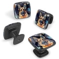 thumbnail image 2 of 4 Pcs Cabinet Handle Drawer Pulls Sheepdog Knobs with Screws Square Furniture Office Cabinet Knob Decoration, 2 of 7