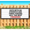 thumbnail image 1 of Sign Board Eye Patch Fireworks Customizable 13 oz Banner Heavy-Duty Vinyl Single-Sided With Metal Grommets, 1 of 4