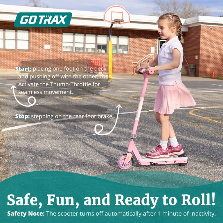 GOTRAX, Kids Electric Scooter, Scout Pro, Light-Up Front Wheel