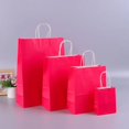 thumbnail image 3 of Bolsas de regalo de papel Kraft con asas, 10/20/30/50 unidades, para compras, manualidades, color marrón y blanco, para fiestas, suministros navideños, 3 of 5