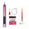 thumbnail image 1 of Máquina pulidora de uñas eléctrica Máquina pulidora de uñas recargable portátil para lima de uñas eléctrica Rosa, 1 of 10