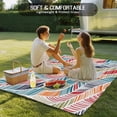 thumbnail image 4 of Abstract Beach Outdoor Rug for Patio/Deck/Porch, Non-Slip Large Area Rug 6 x 9 Ft, Summer Colorful Coastal Ocean Sea Wave Indoor Outdoor Rugs Washable Area Rugs, Reversible Camping Rug Carpet Runner, 4 of 8