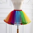 thumbnail image 4 of Ediodpoh Carnival Tutu Skirt Women's Rainbow Layered Skirt Colorful Halloween Candy Color Short Ballet Performance Skirt Skirts for Women Multicolor_45CM One Size, 4 of 7