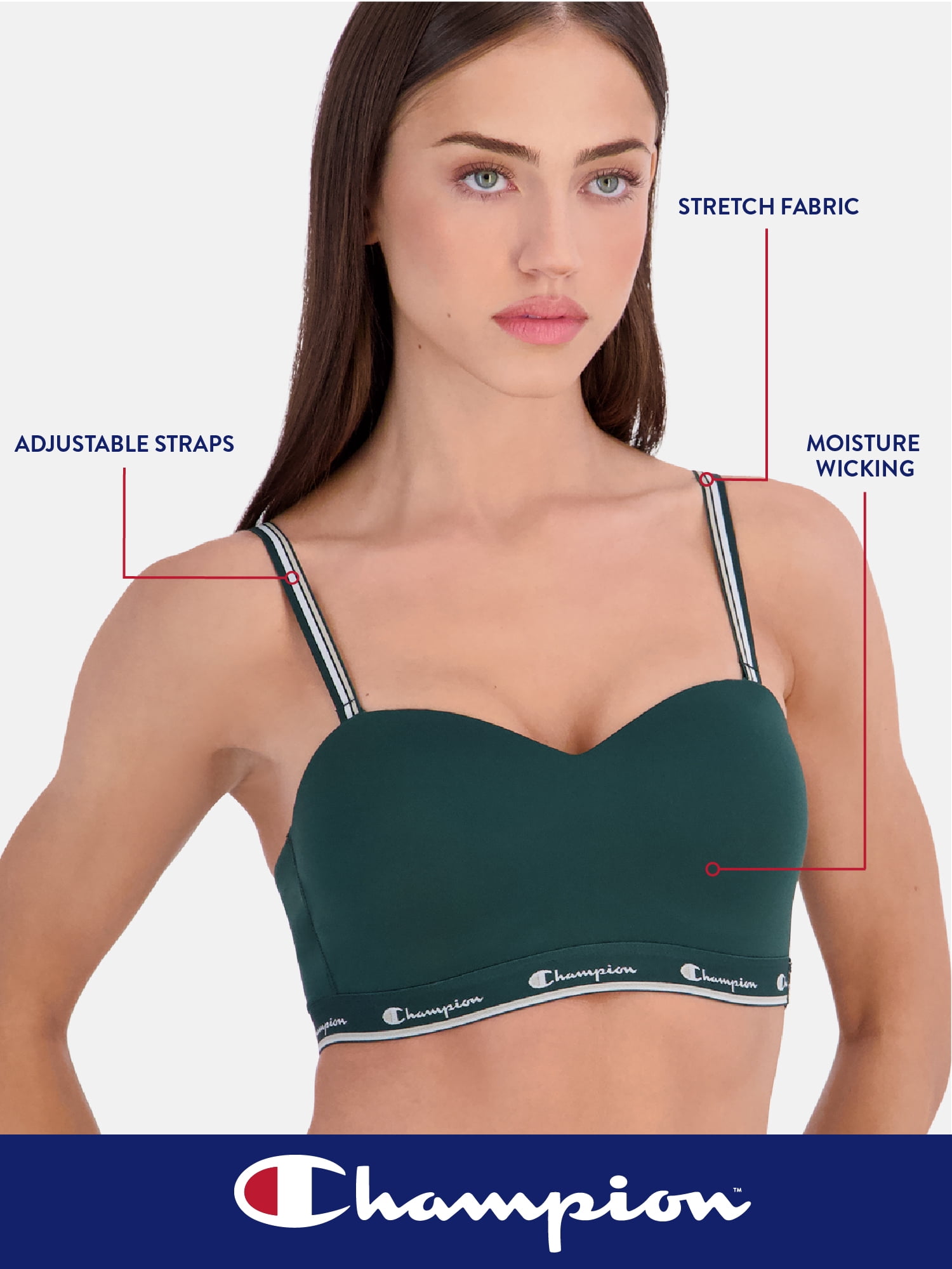 Champion Women's Convertible Classic Soft Bra, Sizes S - XXL