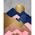 thumbnail image 2 of Allen, Kimberly 26x32 White Modern Wood Framed Museum Art Print Titled - Mountain Range 1, 2 of 4