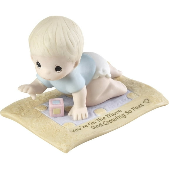 Precious Moments You're On The Move And Growing So Fast - Baby Crawling On Blanket Figurine #193004