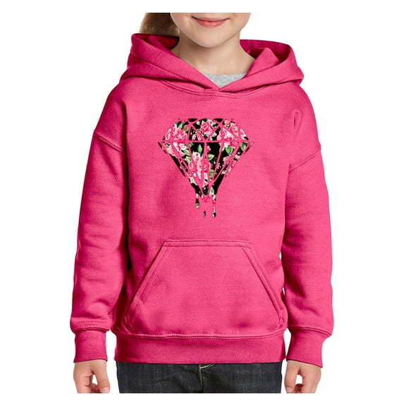 Big Girls Hoodies and Sweatshirts - Diamond
