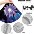 thumbnail image 5 of SEANATIVE Gamer Chair Covers Executive Boss Gaming Computer Desk Chair Covers Universal Slipcover with Arm Rest Cover, Office Armchair Slipcover Decor, Butterfly Floral Blue Violet Black, 5 of 7