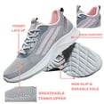 thumbnail image 3 of CHICVOMEY Women Walking Shoes with Shock-Absorbing Cushion Breathable for School Work & Daily Comfort Casual Shoes Tennis&Running Sneakers, 3 of 6