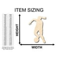 thumbnail image 2 of Unfinished Wood Girl Soccer Shape - Craft - up to 46" DIY 36" / 1", 2 of 3