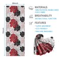thumbnail image 2 of Pioneer Flower Floral Print Pattern Hot Yoga Mat Towel Non Slip for Hot Yoga - Quick-Drying Yoga Mat Cover with 4 Corner Pockets with Travel Bag - Hot Yoga Towel Non Slip 70"x26", 2 of 6