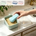 thumbnail image 7 of Silicone Bar Soap Travel Case,Compact Leak Proof Soap Dish with A See-Through Lid,Portable Soap Bar Holder for Traveling,Camping,Gym,Outdoor, 7 of 7
