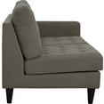 thumbnail image 2 of Modway Empress Mid-Century Modern Upholstered Fabric Corner Sofa In Oatmeal, 2 of 5