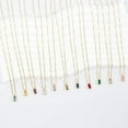 thumbnail image 4 of Diamond Necklaces for Women 14K Gold Plated Emerald Birthstone Necklace for Women Mothers Dainty Gold Necklace Blue Green Cubic Zirconia Pendant Necklace Birthday Gifts for Women Jewelry, 4 of 6