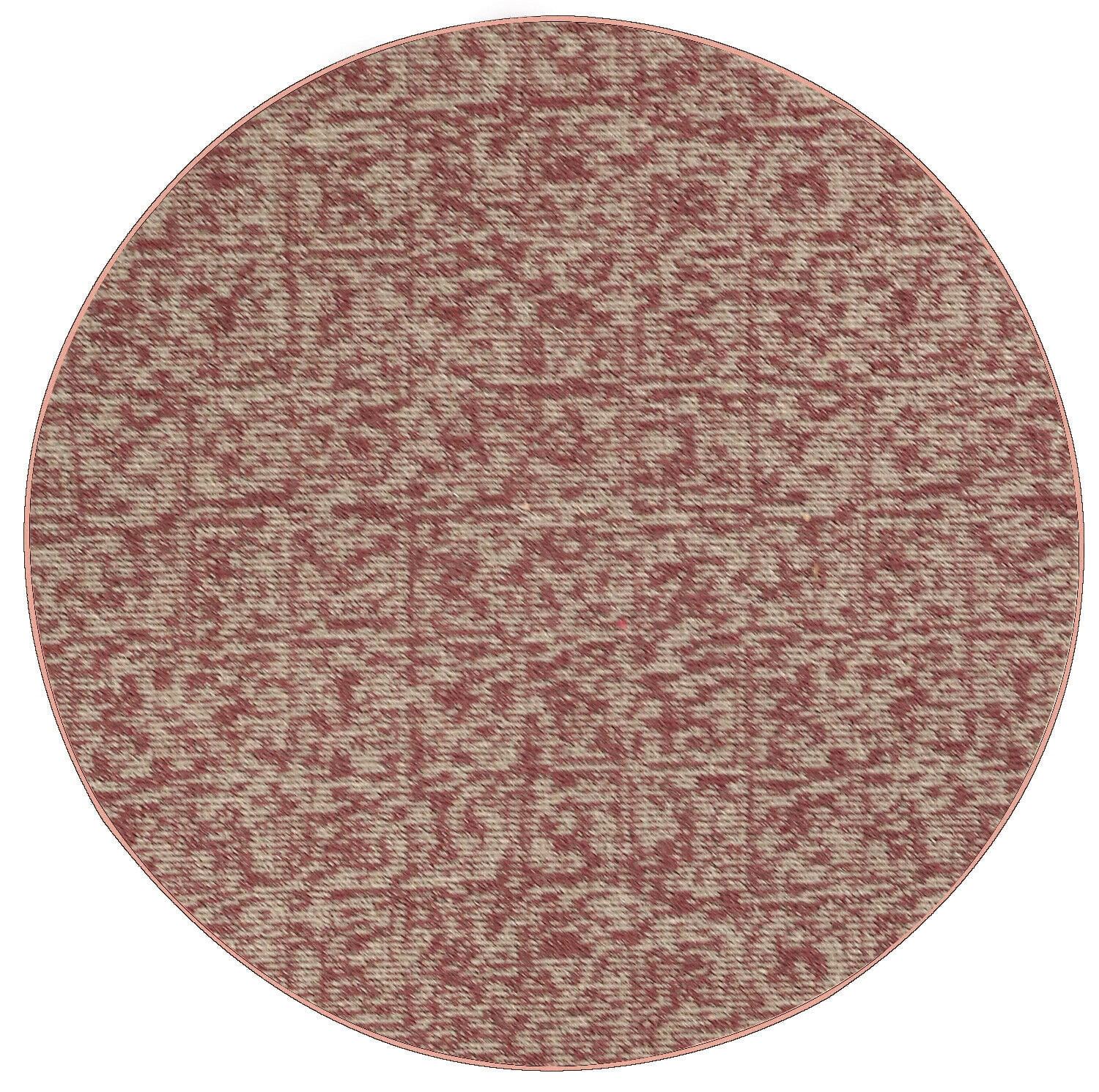 Round Pet Rug Furnish My Place Modern Indoor/Outdoor Commercial Solid Color Rug ...