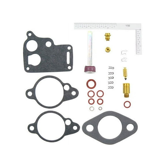Carburetor Repair Kit - Compatible with 1945 - 1952 Jeep Willys 2.2L 4-Cylinder 1946 1947 1948 1949 1950 1951