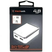 Blackweb 4.8A Universal Wall Charger, White