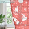 thumbnail image 4 of Yayeee Window Curtains Set of 2 for Living Room Light Filtering 63"x52", Red Snowman, 4 of 7