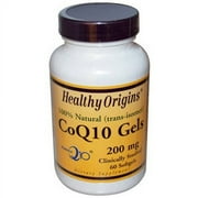 Healthy Origins CoQ10, Kaneka Q10, 100% Natural, 200mg, 60 CT