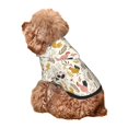thumbnail image 5 of Fotbe Cartoon Chickens Print Small Dog Sweater Hoodies Pet Grey Hooded Soft Fleece Sweatshirts with Pocket Fall Winter Puppy Cat Sweaters Warm Clothes-X-Small, 5 of 7