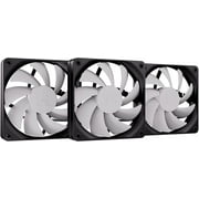 Flow FA12 Triple Fan Pack (120mm), High Performance PWM Gaming Case Fan, 1500 RPM, 4-PIN, Fluid Dyna Bearing,